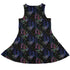 Floral Purple Night Dress Geek Nerd 0925 Botany Print Design by Episodic