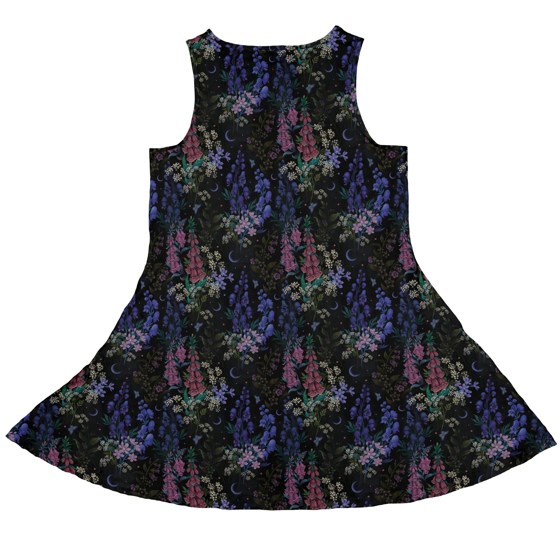 Floral Purple Night Dress Geek Nerd 0925 Botany Print Design by Episodic