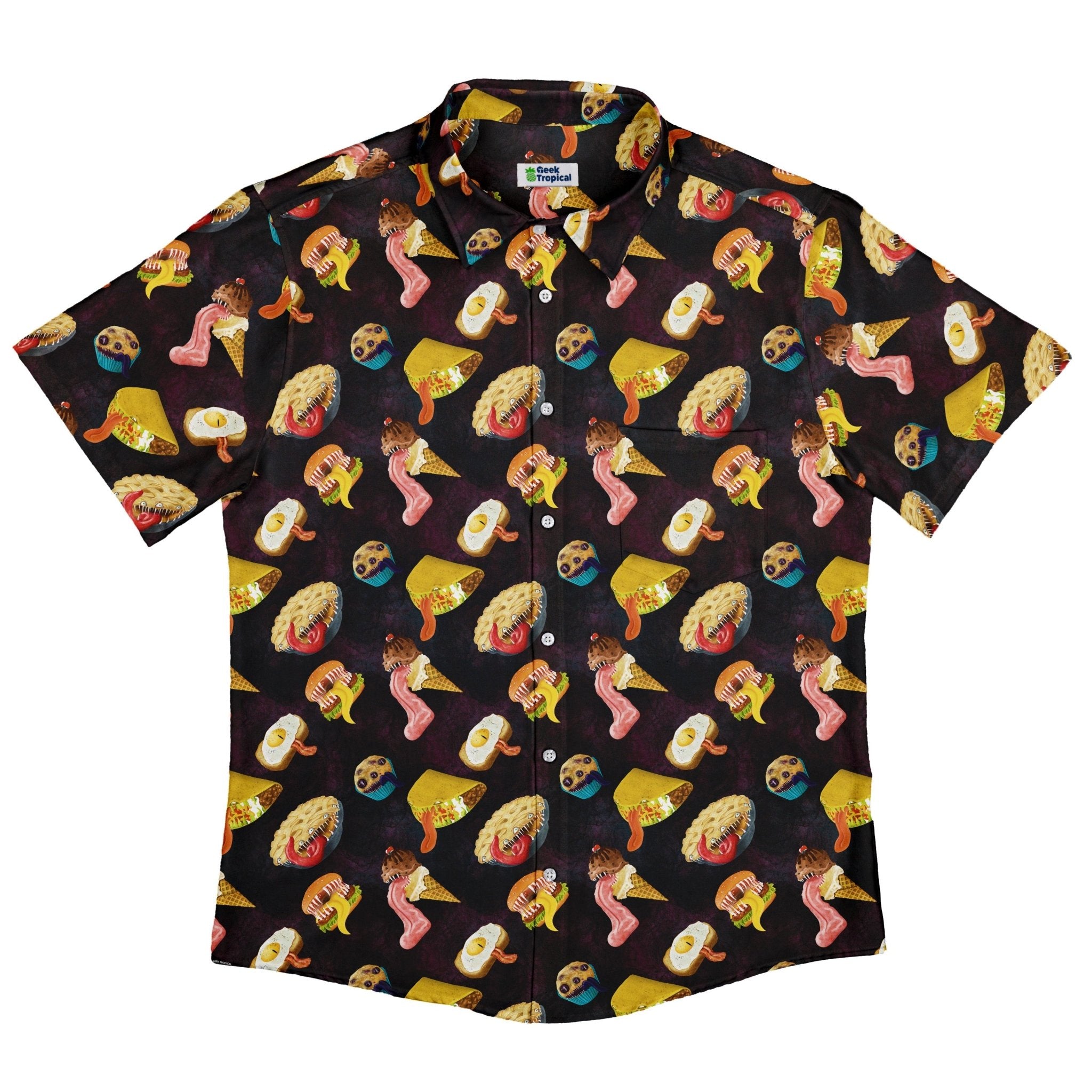 Food Mimics Dnd Button Up Shirt - adult sizing - Designs by Nathan - dnd & rpg print