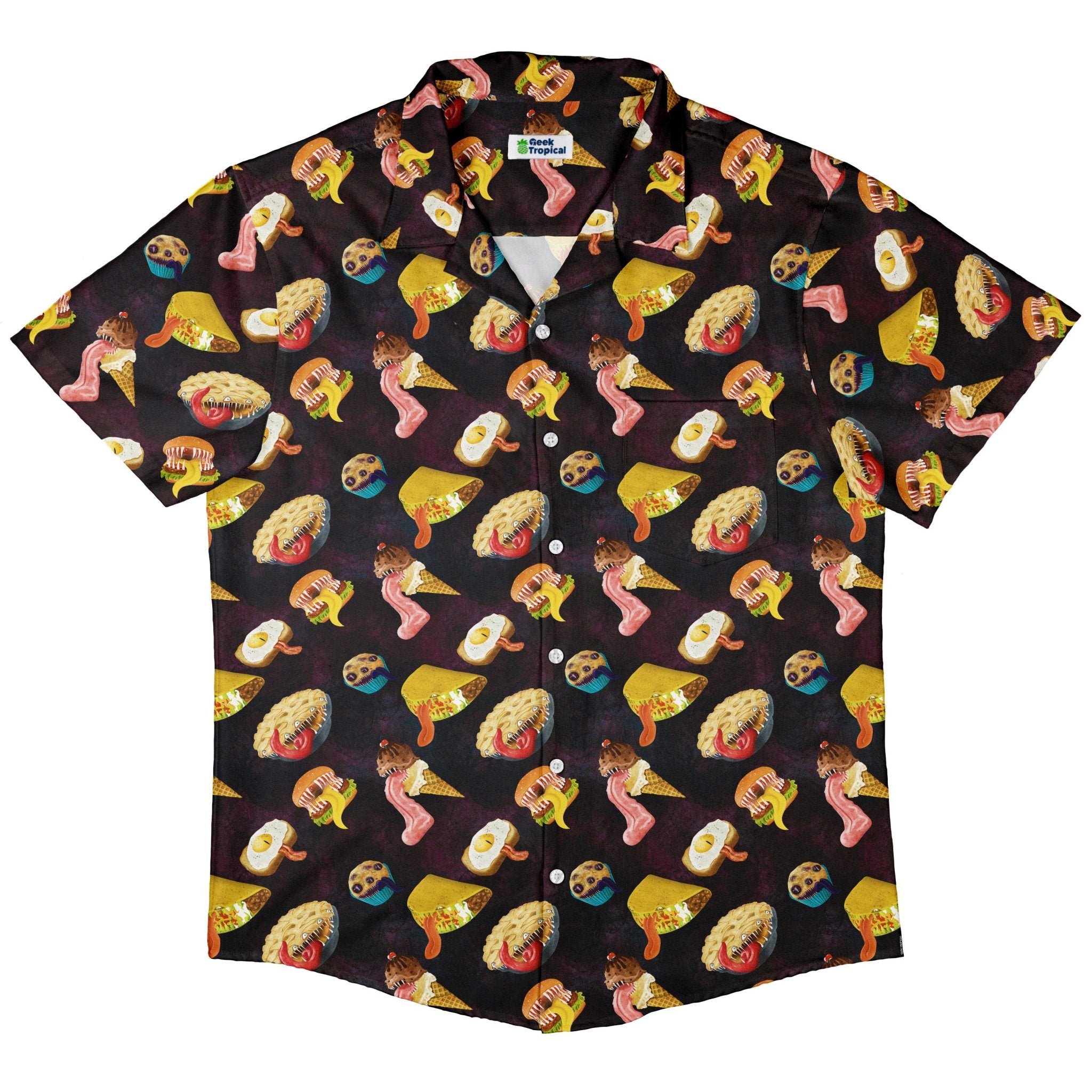 Food Mimics Dnd Button Up Shirt - adult sizing - Designs by Nathan - dnd & rpg print