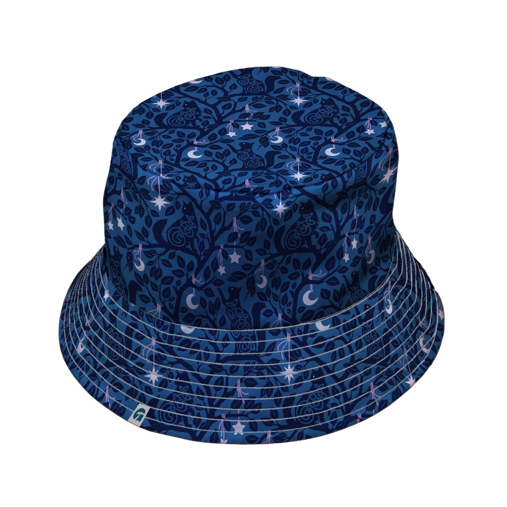 Forest Cats Blue Bucket Hat 2