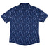Forest Cats Blue Button Up Shirt Back