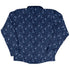 Forest Cats Blue Long Sleeve Button Up Shirt back