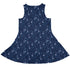 Forest Cats Blue Sleeveless Dress back