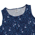 Forest Cats Blue Sleeveless Dress close front