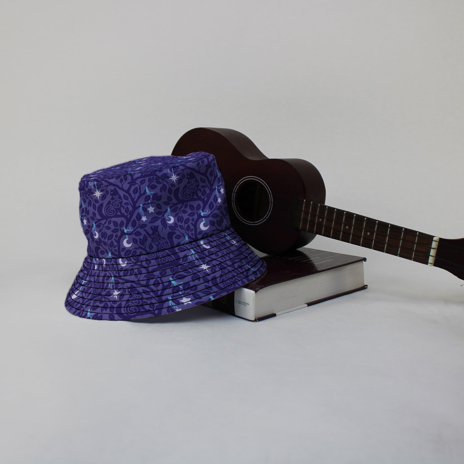Forest Cats Lilac Bucket Hat Lifestyle