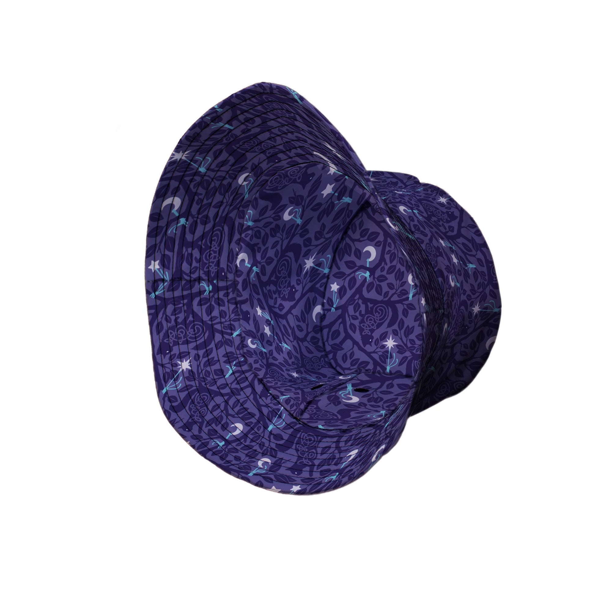 Forest Cats Lilac Bucket Hat Side View