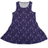 Forest Cats Lilac Sleeveless Dress front