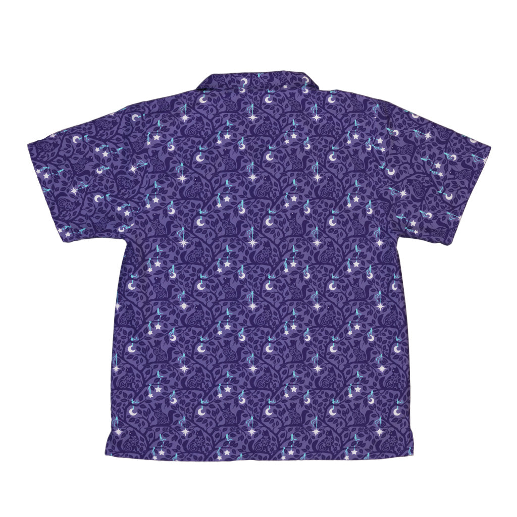Forest Cats Lilac Youth Hawaiian Shirt Back