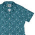 Forest Cats Teal Curvy Button Up Shirt womens top right
