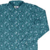 Forest Cats Teal Long Sleeve Button Up Shirt cover