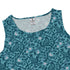 Forest Cats Teal Sleeveless Dress close front