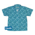 Forest Cats Teal Youth Hawaiian Shirt Front