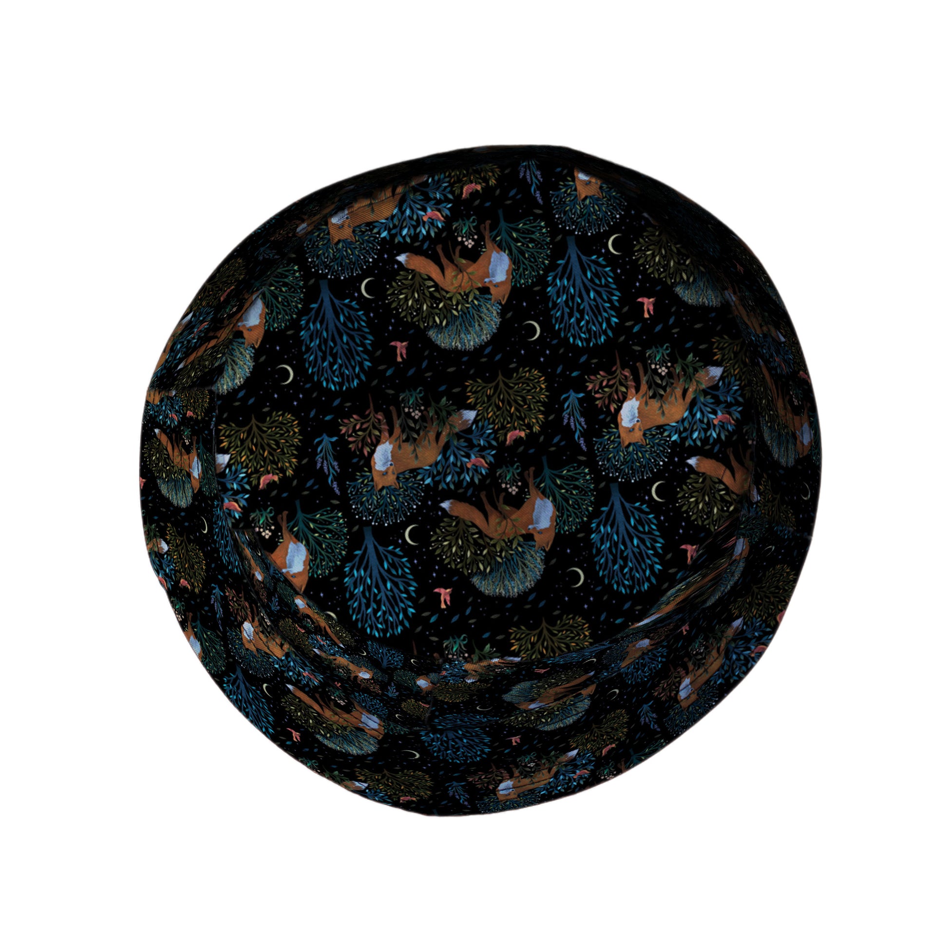 Forest Foxes Bucket Hat Top View