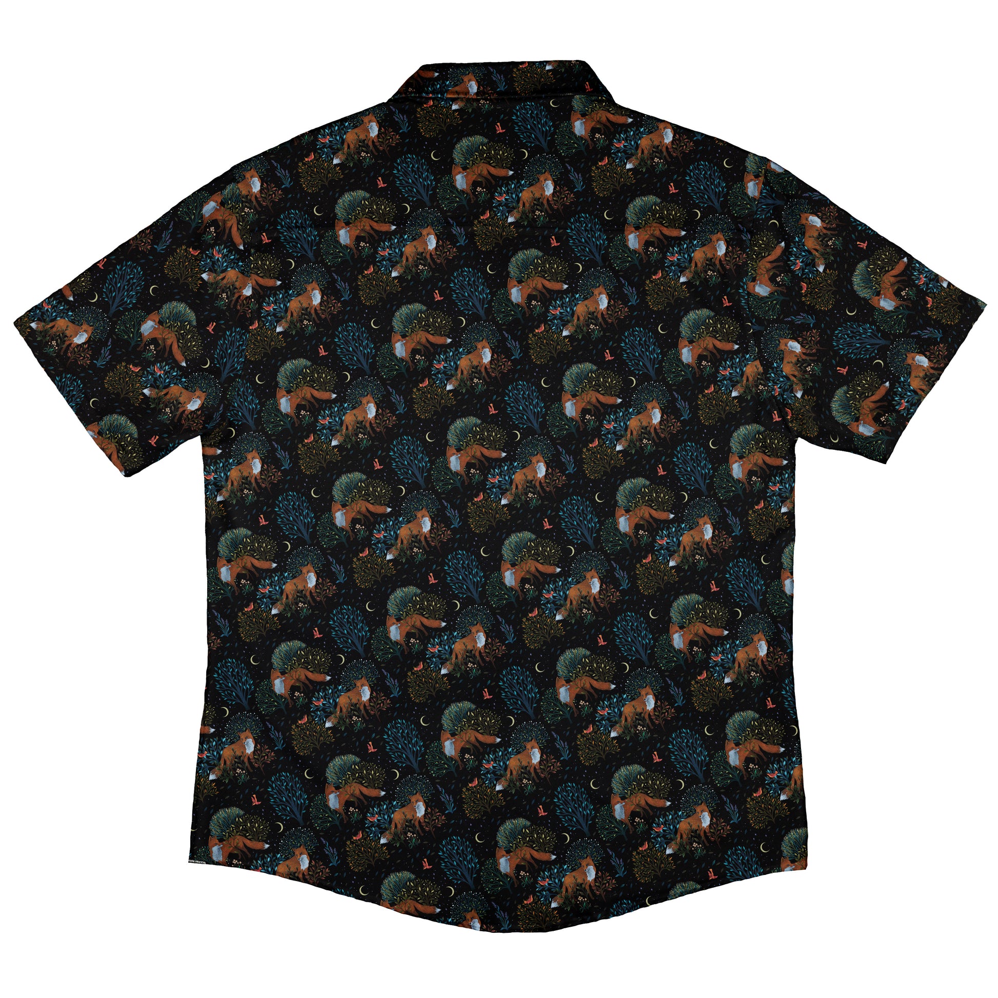 Forest Foxes Button Up Shirt Back