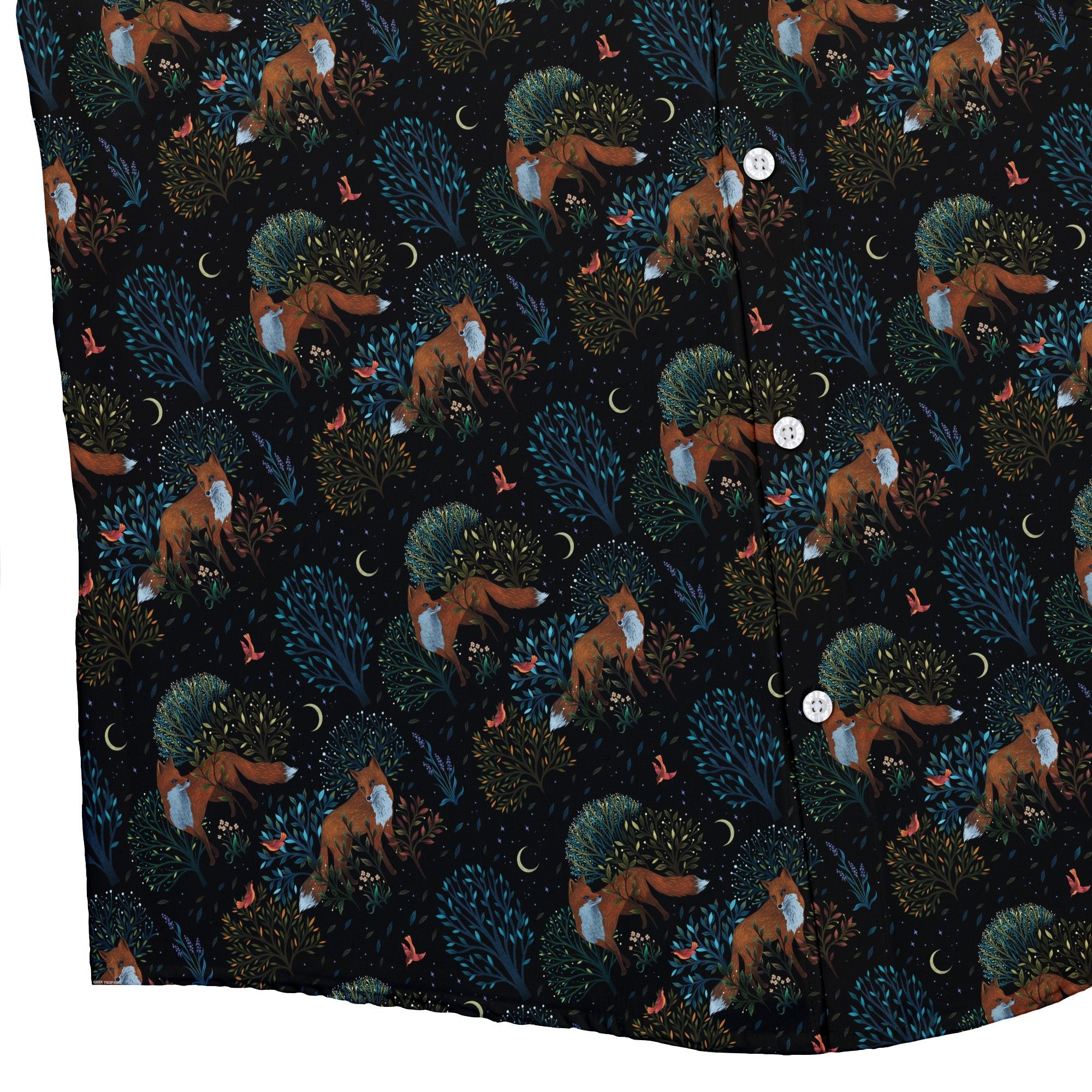 Forest Foxes Button Up Shirt 2