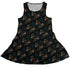 Forest Foxes Sleeveless Dress front