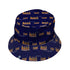 Four Calling Birds Bucket Hat Gray Stitching