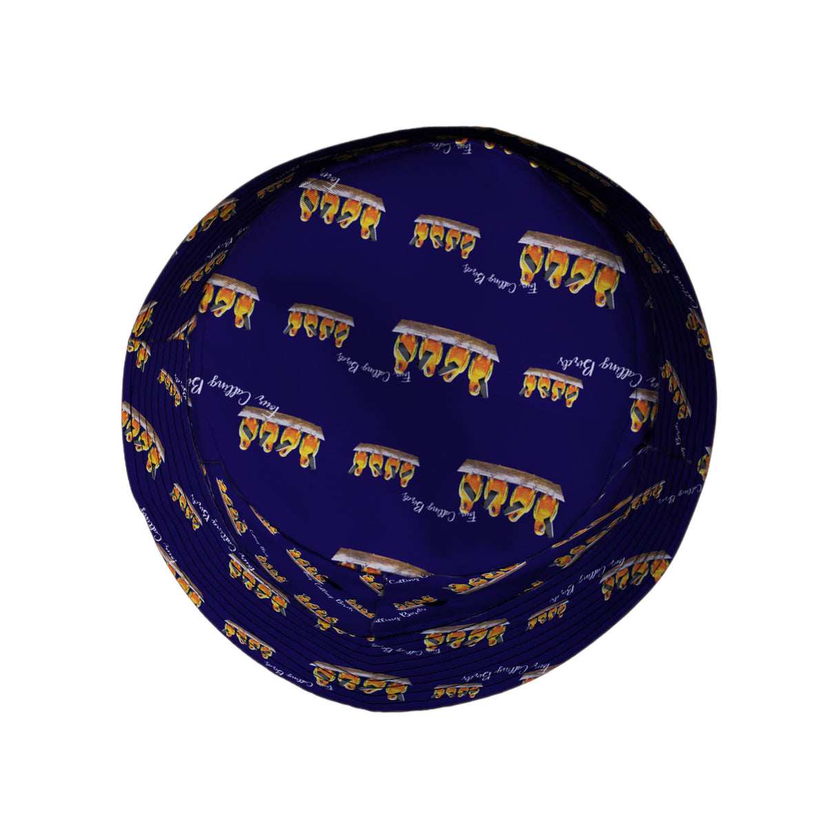 Four Calling Birds Bucket Hat Top View