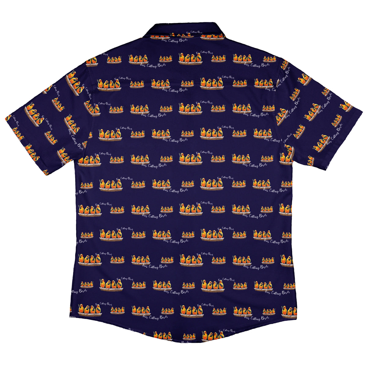 Four Calling Birds Button Up Shirt Back