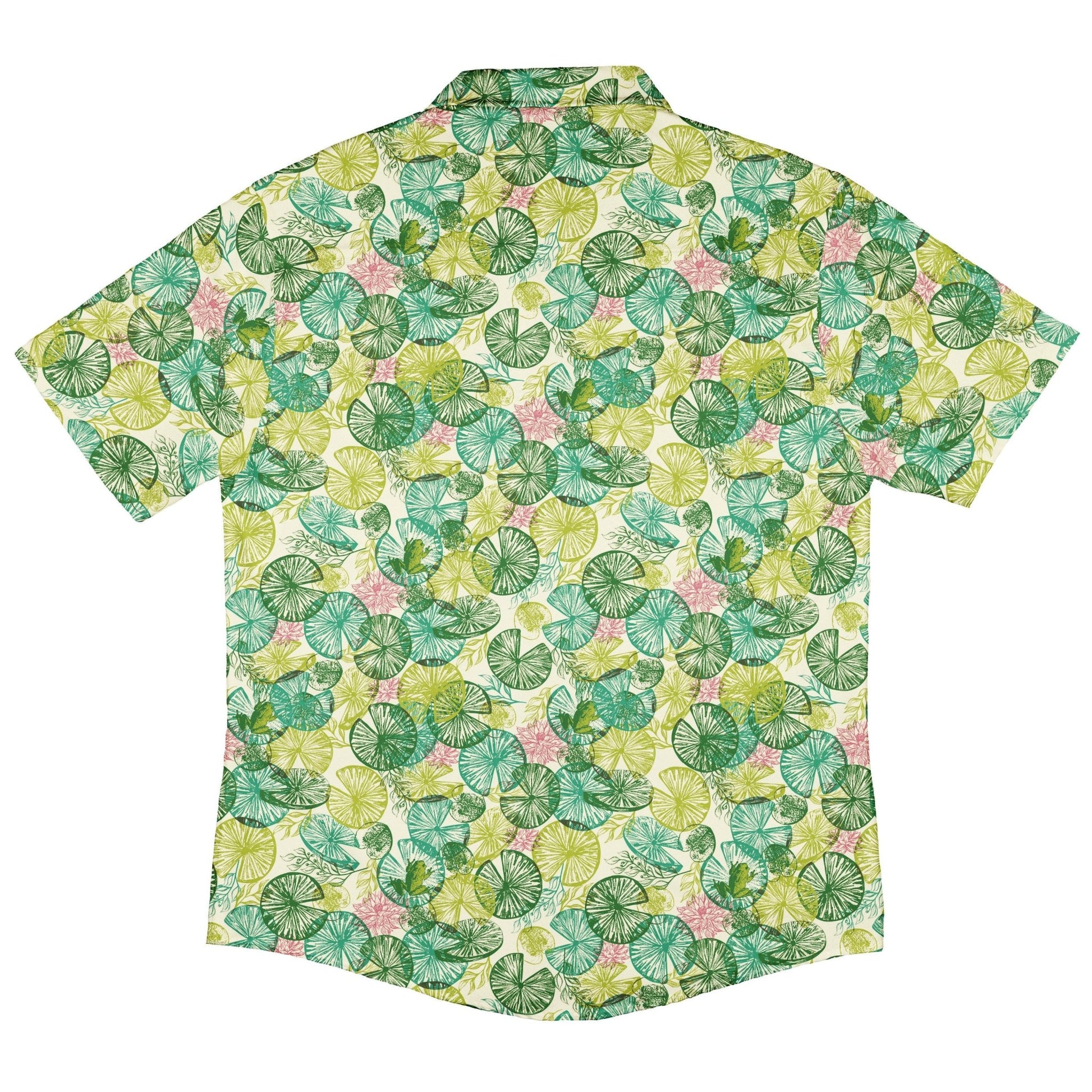 Frog Among Lilies Button Up Shirt Geek Nerd 0925 adult sizing All Adult Button Up Shirts