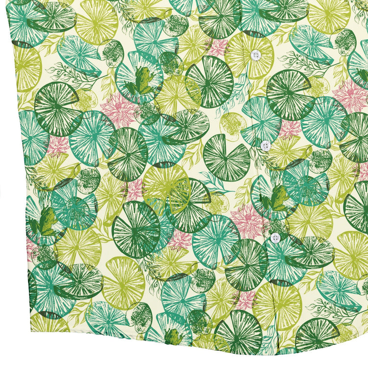Frog Among Lilies Button Up Shirt Geek Nerd 0925 adult sizing All Adult Button Up Shirts