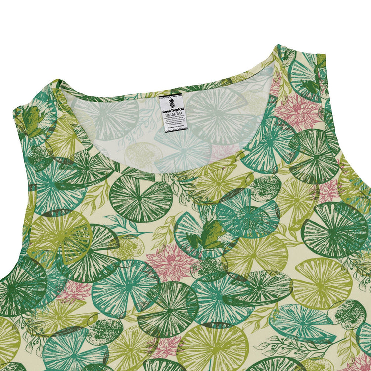 Frog Among Lilies Dress Geek Nerd 0925 Animal Patterns Botany Print