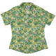 Frog Among Lilies Curvy Button Up Shirt Geek Nerd 0925 All Adult Button Up Shirts Animal Patterns