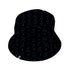 Frog Population Black Bucket Hat Black Stitching