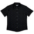 Frog Population Black Button Up Shirt Flat Front
