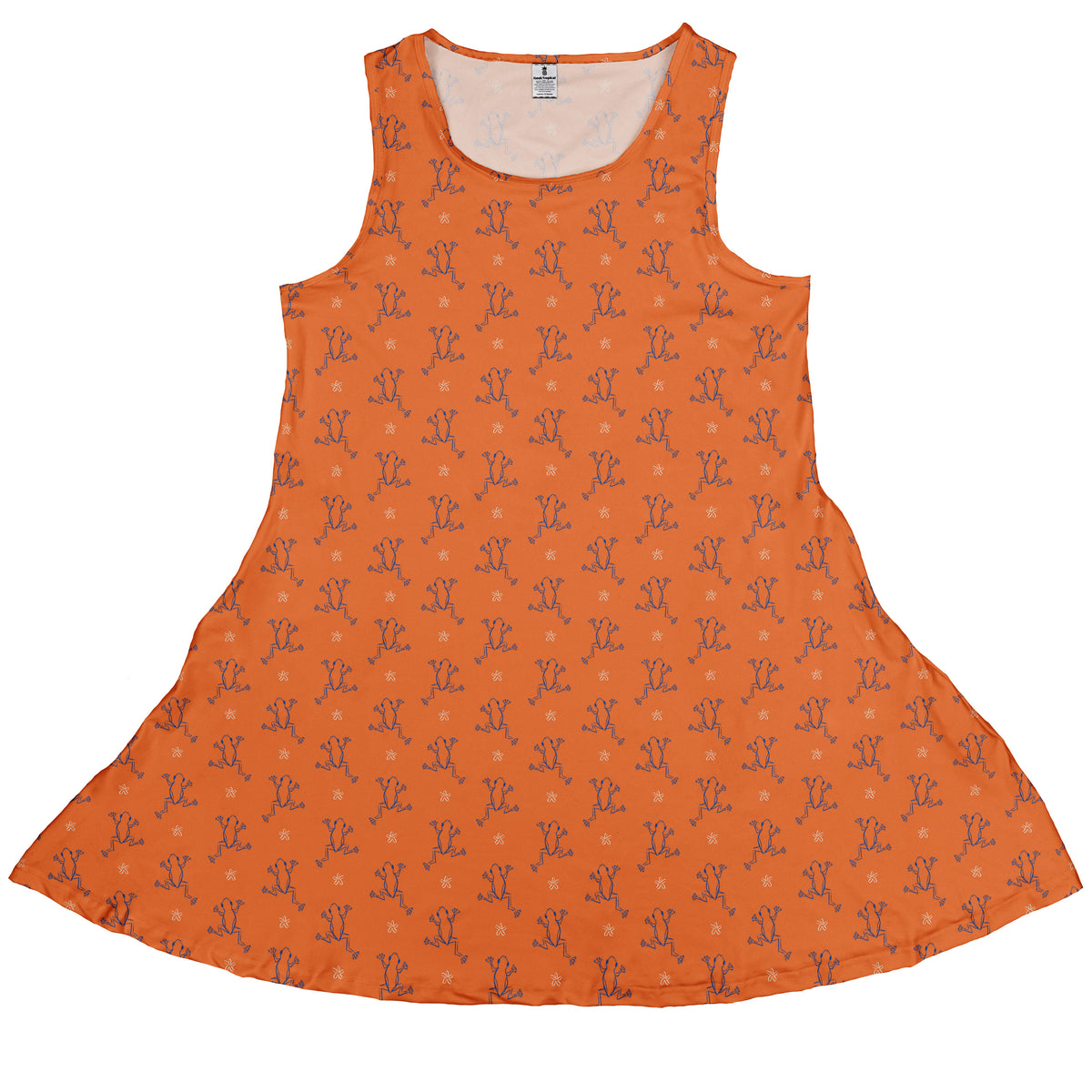 Frog Population Sleeveless Dress front
