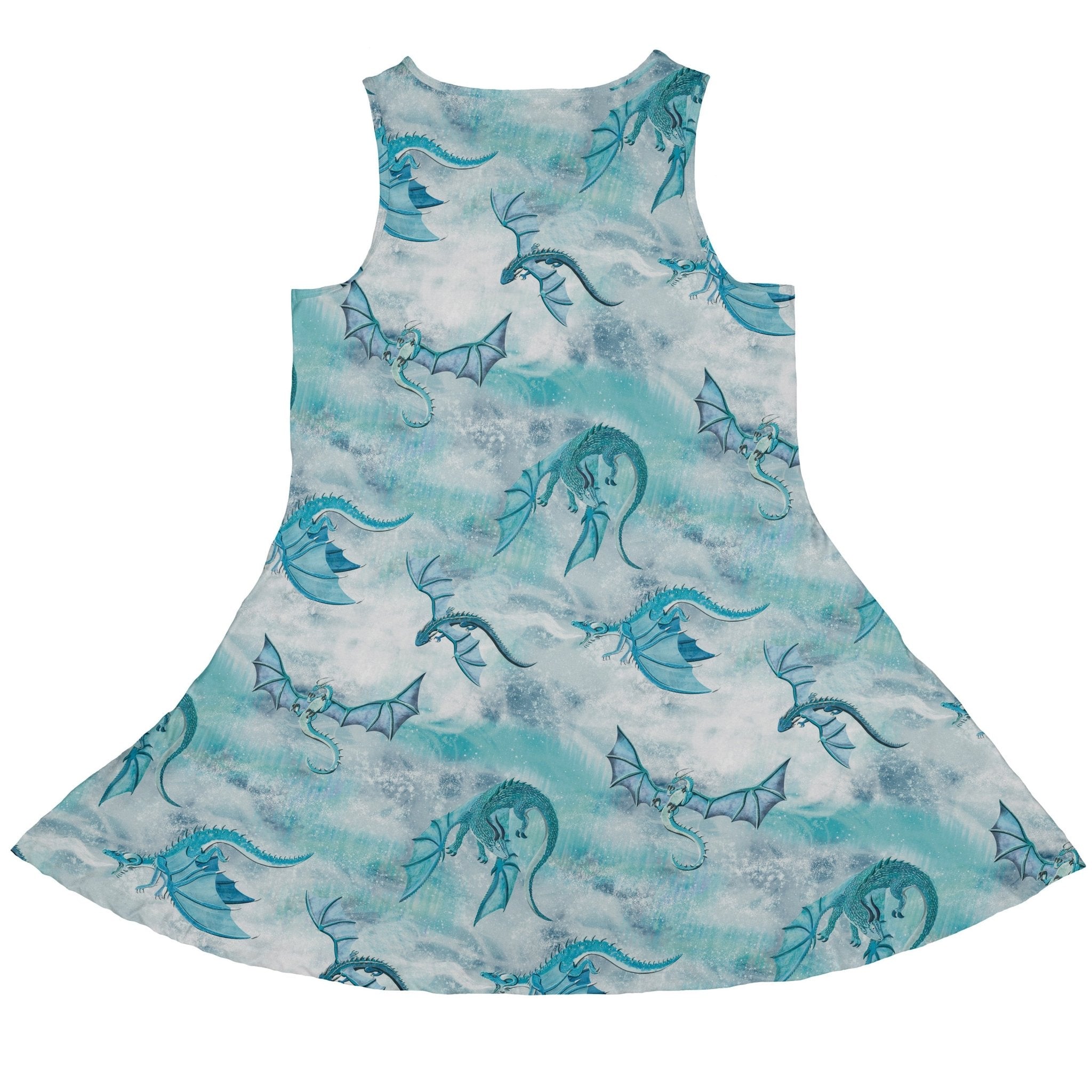 Frost Dragons Dress Geek Nerd Christmas Print Designs by Nathan Fantasy Prints