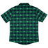 Frosted Green Plaid Button Up Shirt Back