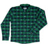Frosted Green Plaid Long Sleeve Button Up Shirt front