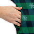 Frosted Green Plaid Sleeveless Dress Pocket