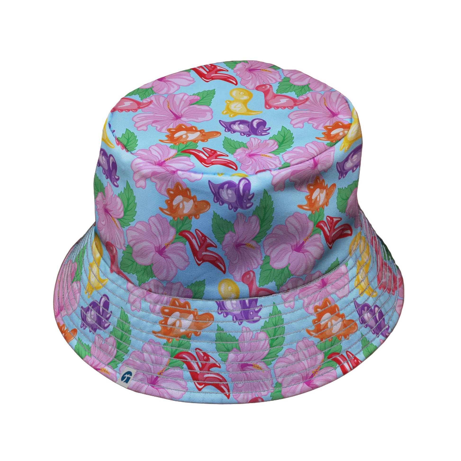 Fruit Snack Dinos Bucket Hat Geek Nerd 0925 Animal Patterns Design by Julie Kitzes