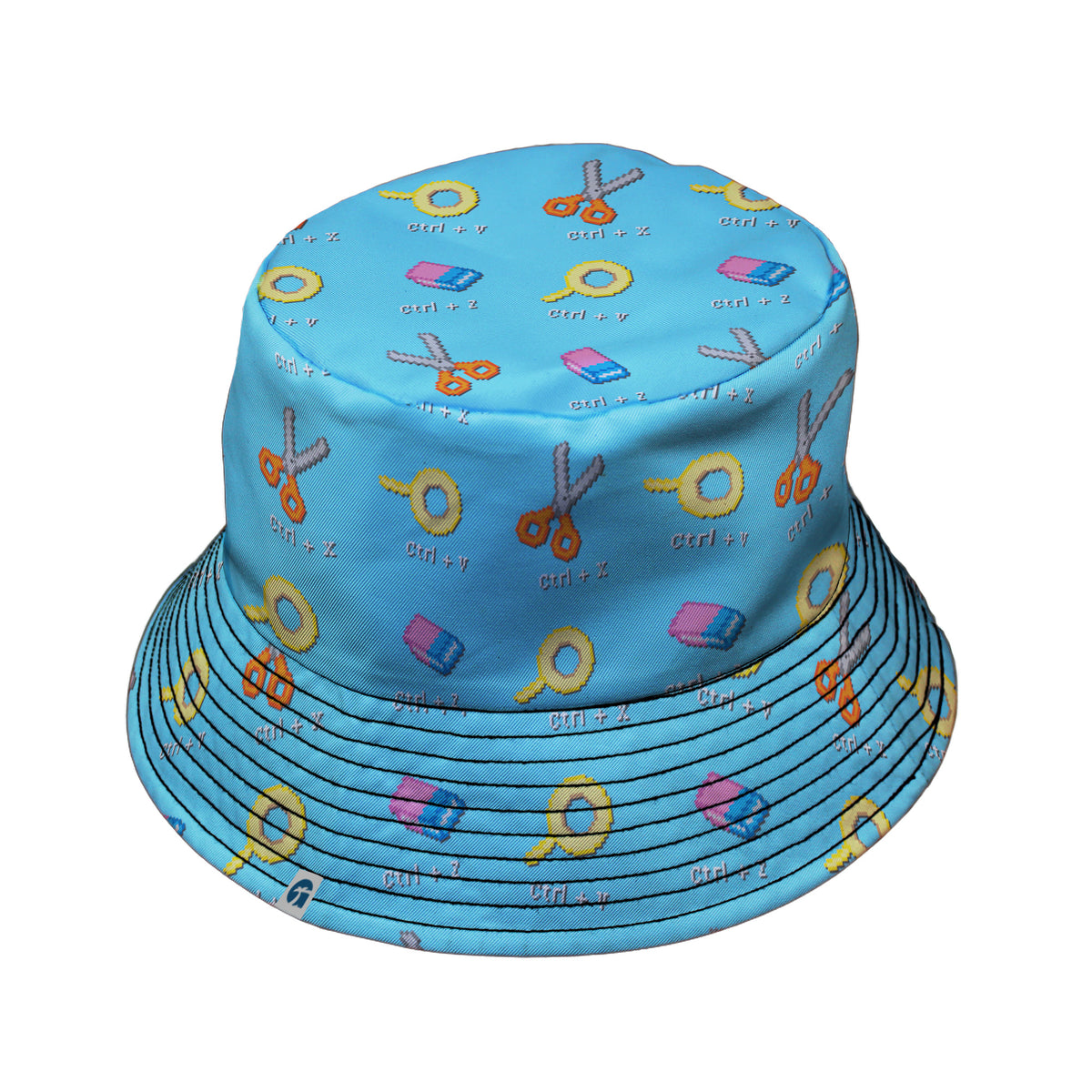Full Control Bucket Hat Black Stitching