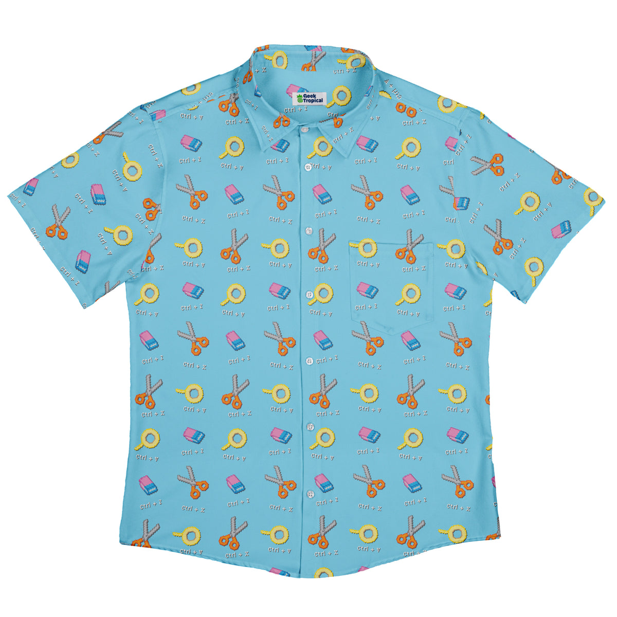 Full Control Button Up Shirt Flat Front