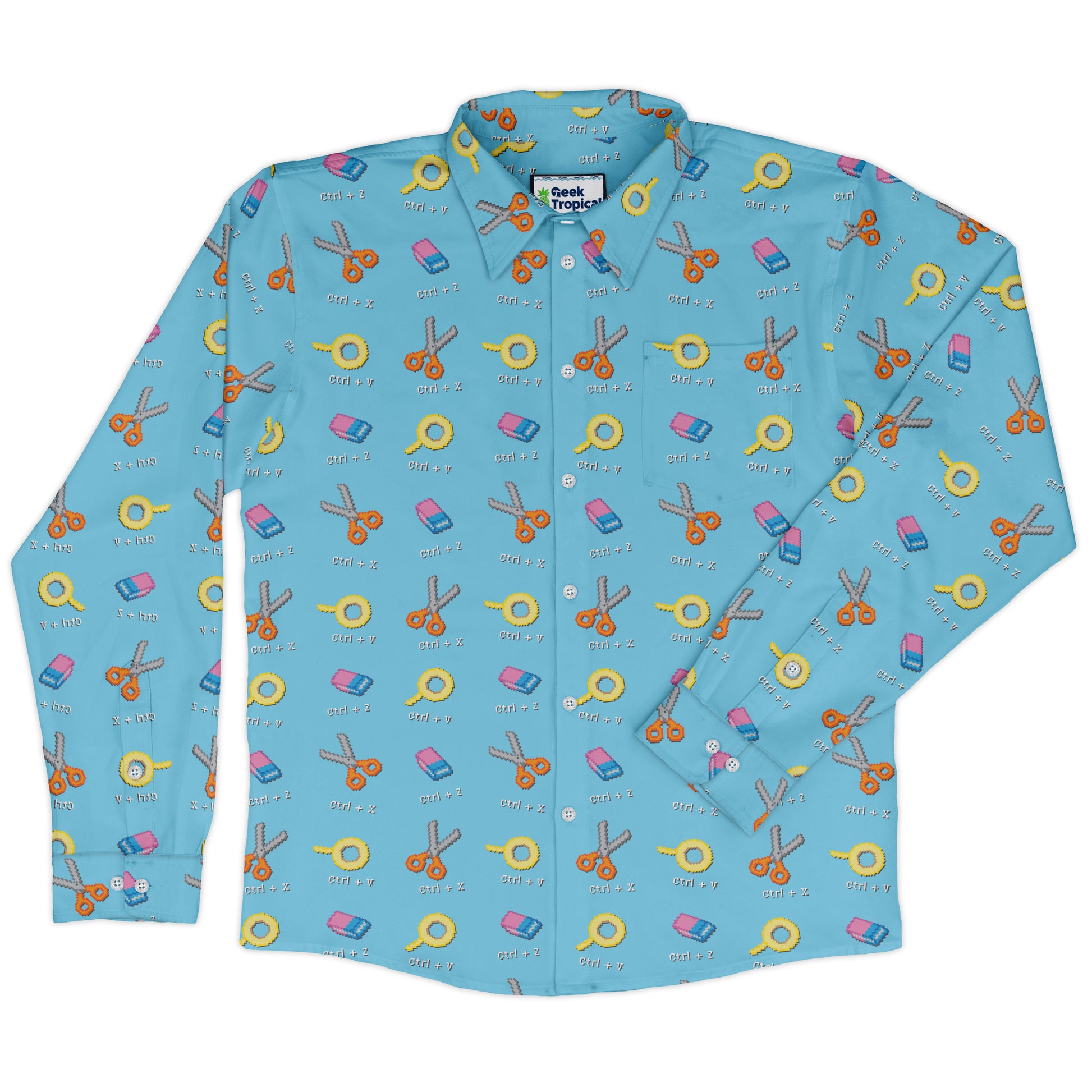 Full Control Long Sleeve Button Up Shirt front
