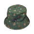 Fungis Green Bucket Hat Black Stitching