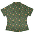 Fungis Green Curvy Button Up Shirt womens back