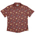 Fungis Red Button Up Shirt Flat Front