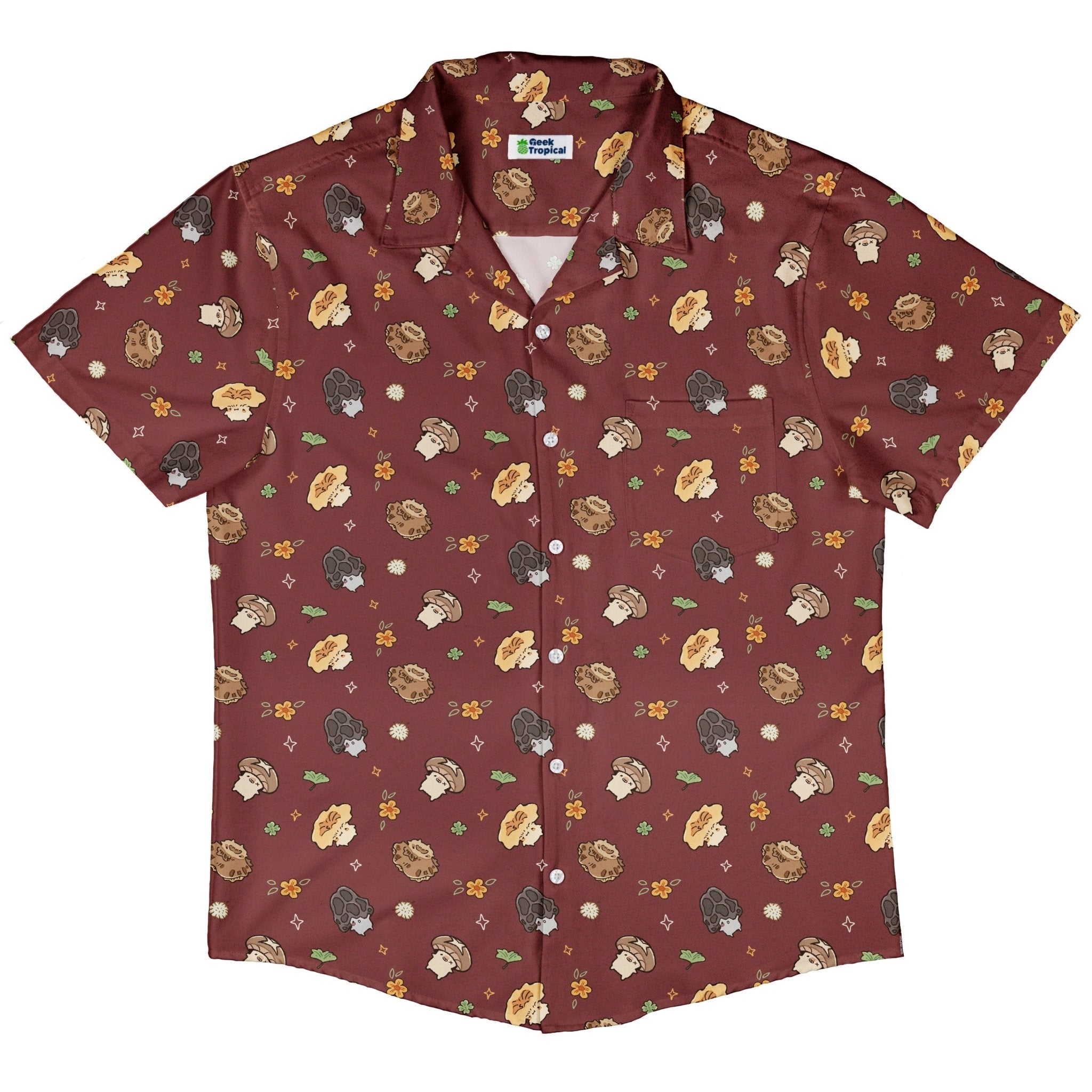 Fungis Red Button Up Shirt 5