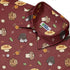 Fungis Red Button Up Shirt Neck