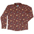 Fungis Red Long Sleeve Button Up Shirt front