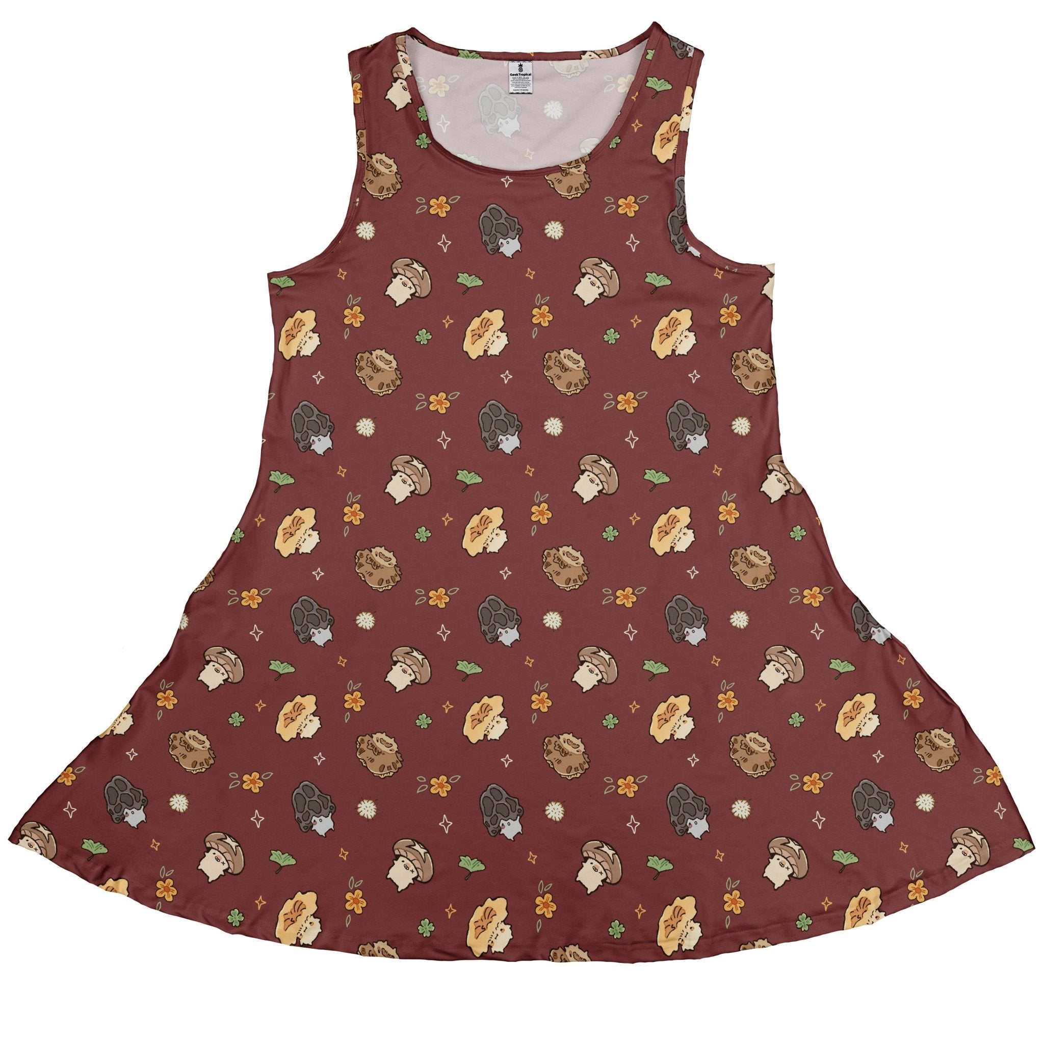 Fungis Red Sleeveless Dress 1