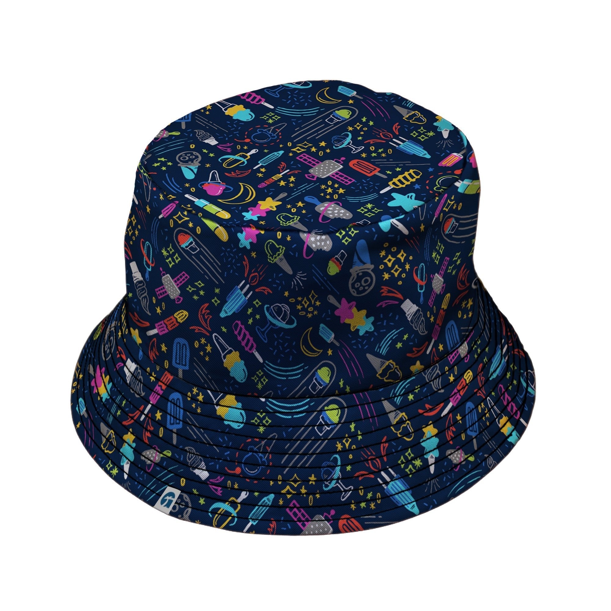 Galactic Ice Rocket Bucket Hat Geek Nerd Design by Zirkus Design lx - B q225