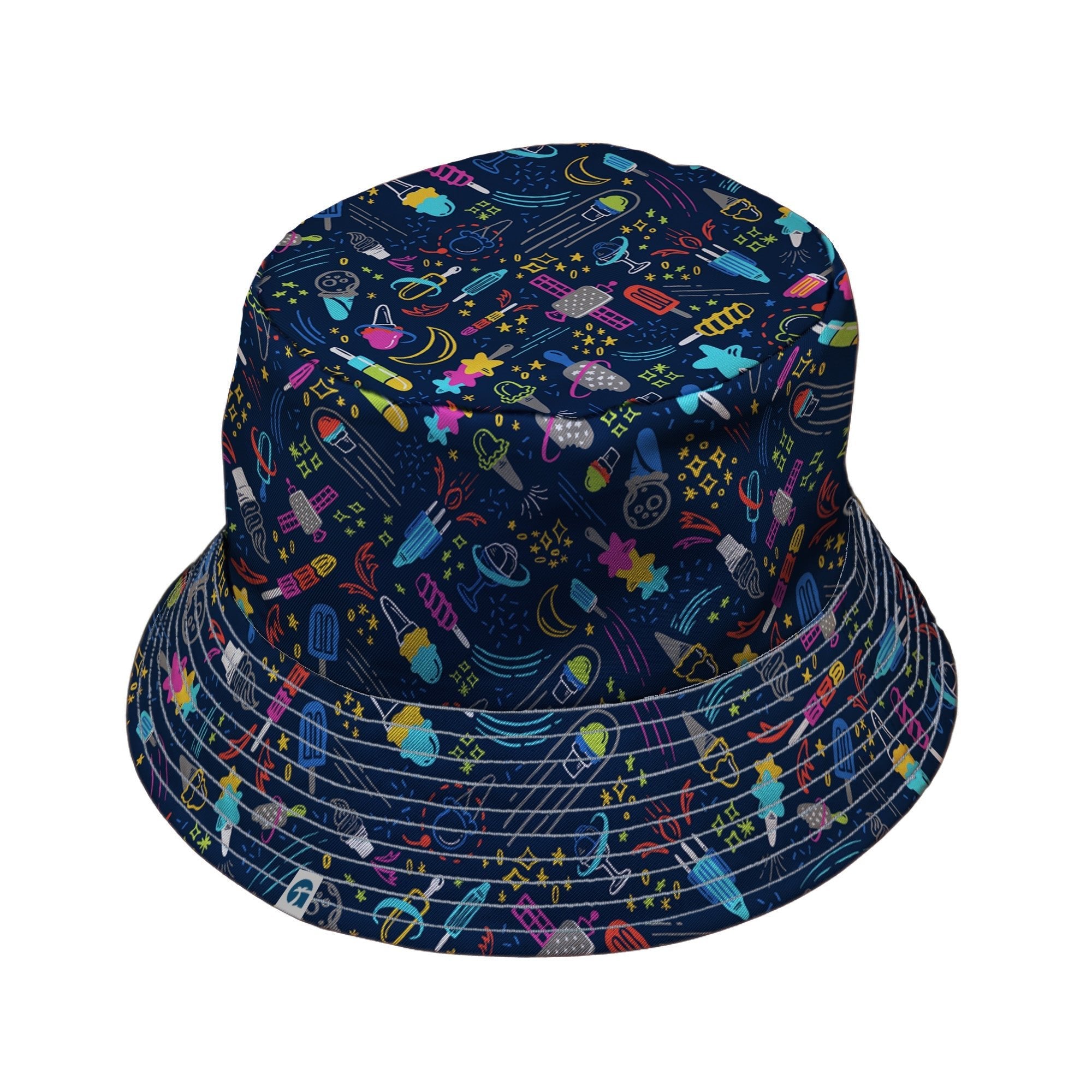 Galactic Ice Rocket Bucket Hat Geek Nerd Design by Zirkus Design lx - B q225