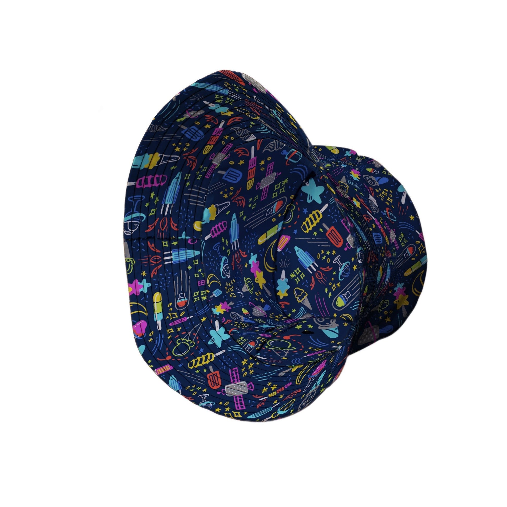 Galactic Ice Rocket Bucket Hat Geek Nerd Design by Zirkus Design lx - B q225