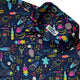 Galactic Ice Rocket Button Up Shirt Geek Nerd adult sizing Design by Zirkus Design q225